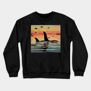 Orca Sunset Crewneck Sweatshirt